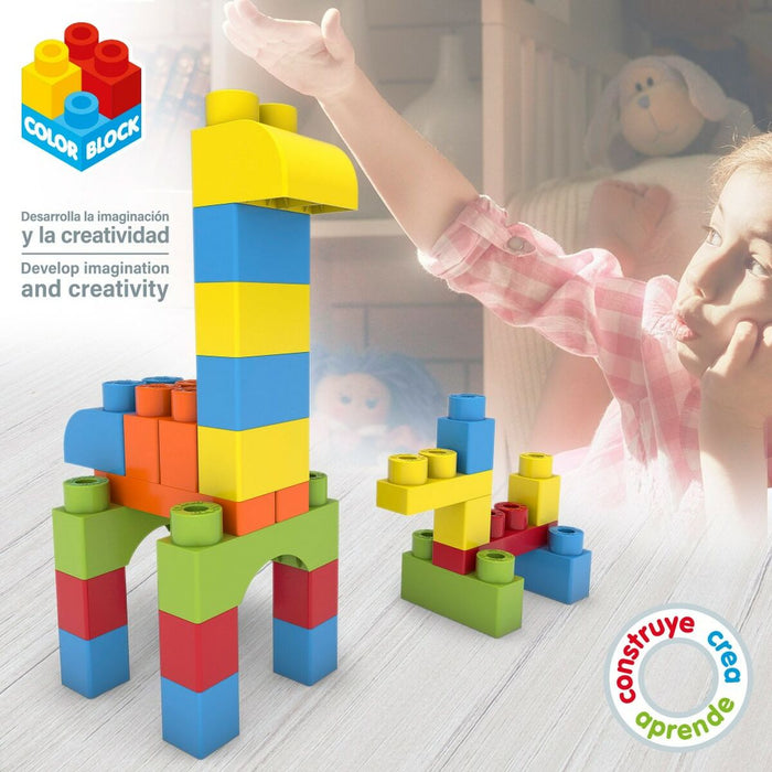 Set de Construcție Color Block Basic 80 Piese (4 Unități)