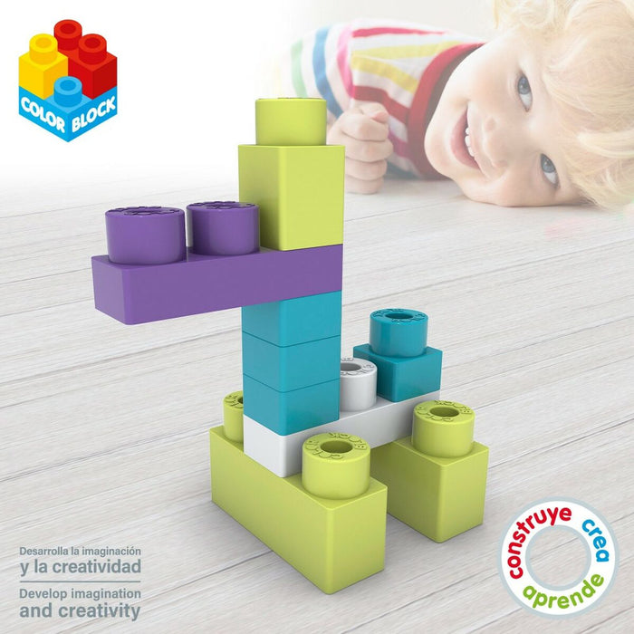 Set de Construcție Color Block Trendy Cub 35 Piese (6 Unități)