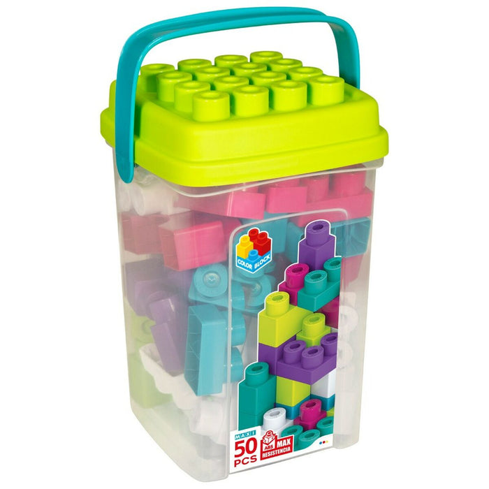 Set de Construcție Color Block Trendy Cub 50 Piese (6 Unități)
