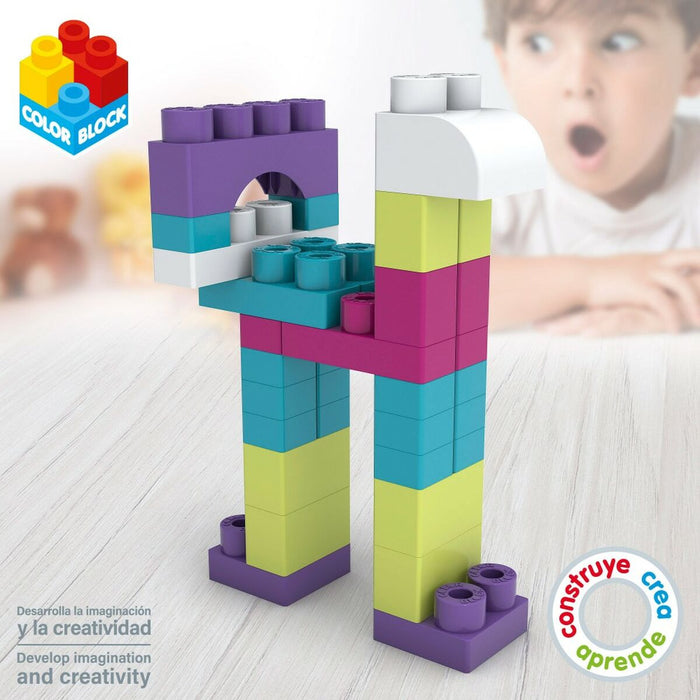 Set de Construcție Color Block Trendy Cub 50 Piese (6 Unități)