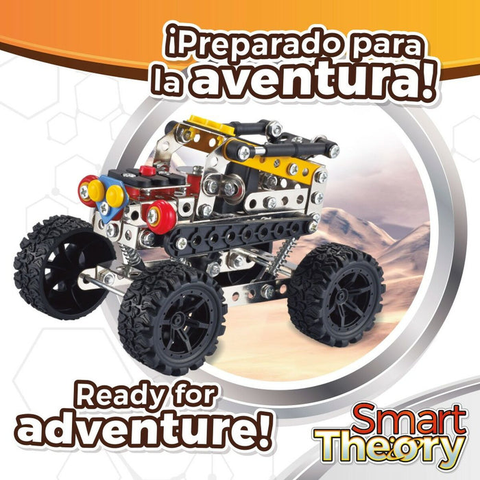Set de Construcție Colorbaby Smart Theory Mecano Monster Car Mașină 201 Piese (6 Unități)