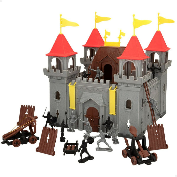 Set de Construcție Colorbaby Medieval Fighters 25 Piese (4 Unități)