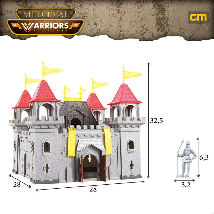 Set de Construcție Colorbaby Medieval Fighters 25 Piese (4 Unități)