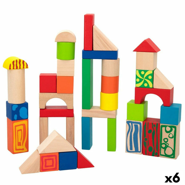 Set de Construcție Woomax 50 Piese (6 Unități)