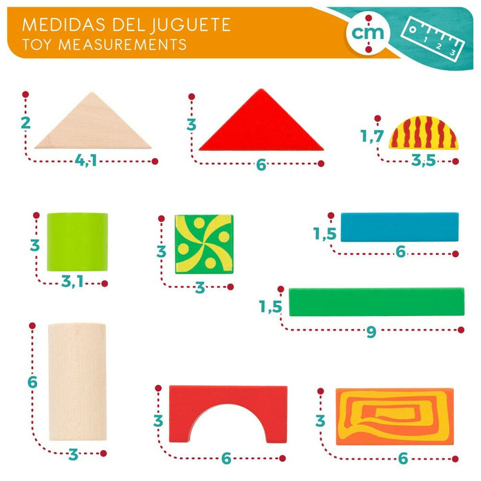 Set de Construcție Woomax 50 Piese (6 Unități)