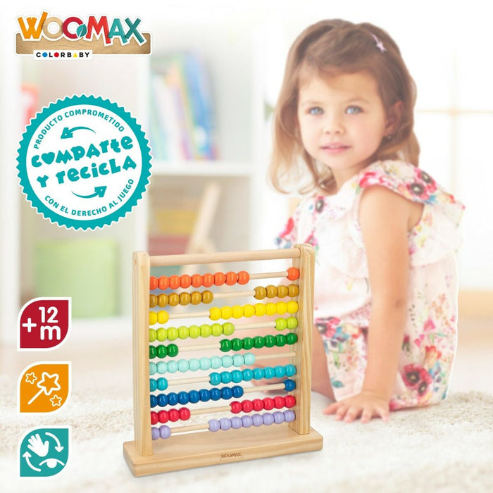 Numărătoare de Lemn Woomax + 12 Luni (6 Unități)