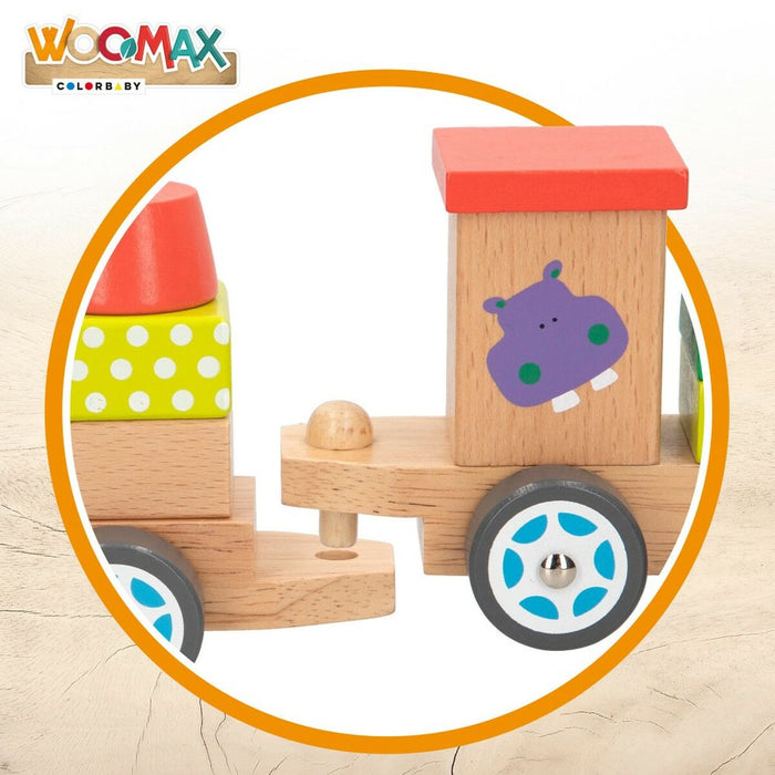 Tren Woomax 19 Piese 41 x 9 x 7 cm (6 Unități)