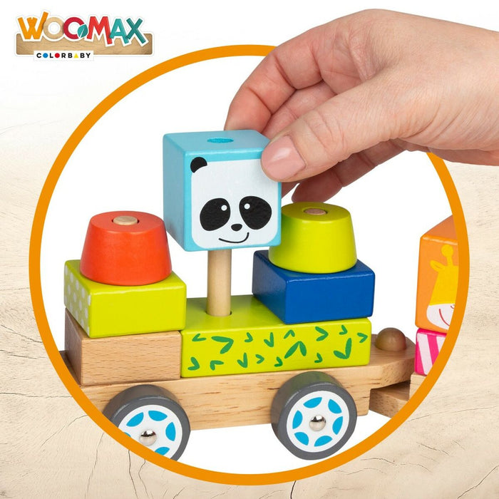 Tren Woomax 19 Piese 41 x 9 x 7 cm (6 Unități)