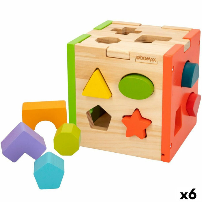 Puzzle pentru Copii din Lemn Woomax 15 x 15 x 15 cm (6 Unități)
