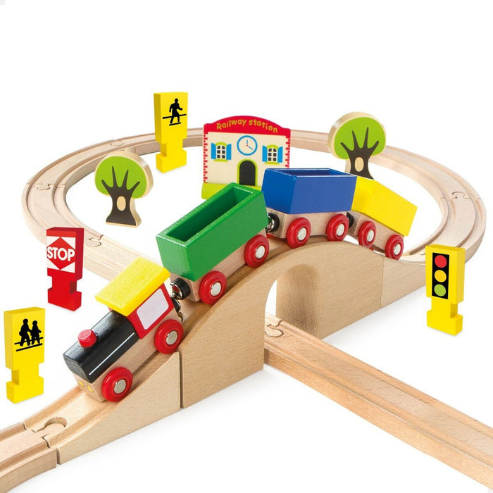 Set de Jucării cu Vehicule Woomax 30 Piese 4 Unități 100 x 8 x 45 cm