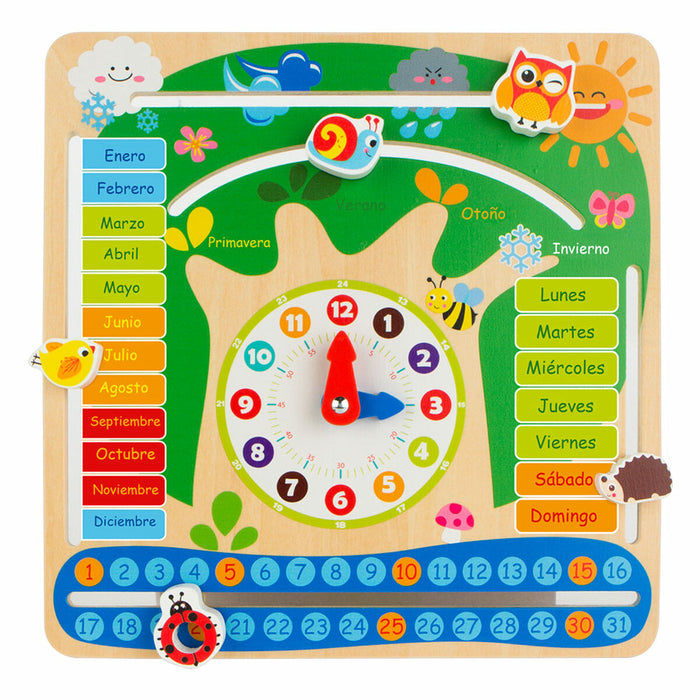 Joc Educativ Colorbaby Calendar 30 x 30 x 3 cm (6 Unități)