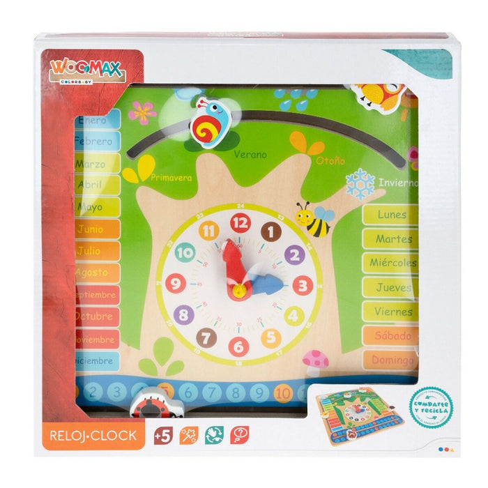 Joc Educativ Colorbaby Calendar 30 x 30 x 3 cm (6 Unități)