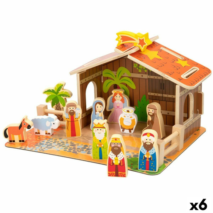 Scena Nașterii de Crăciun Woomax 20 Piese 29,5 x 16,5 x 22 cm (6 Unități)