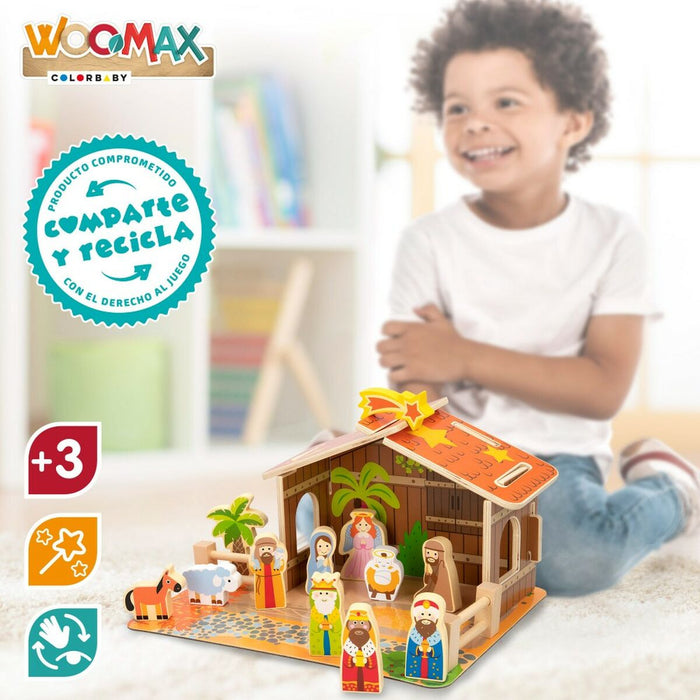 Scena Nașterii de Crăciun Woomax 20 Piese 29,5 x 16,5 x 22 cm (6 Unități)