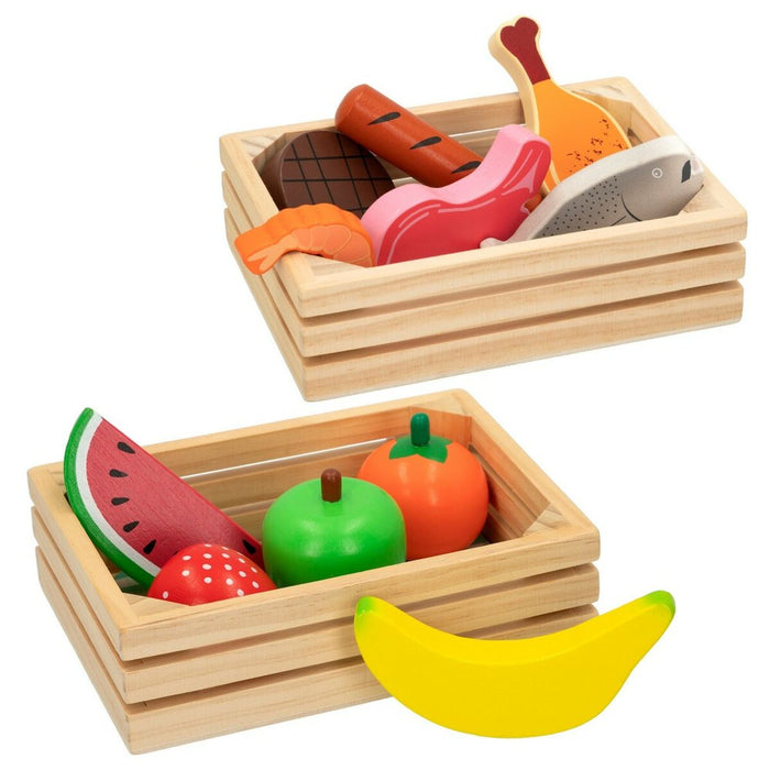 Set de Alimente de Jucărie Woomax 12 Piese (4 Unități)
