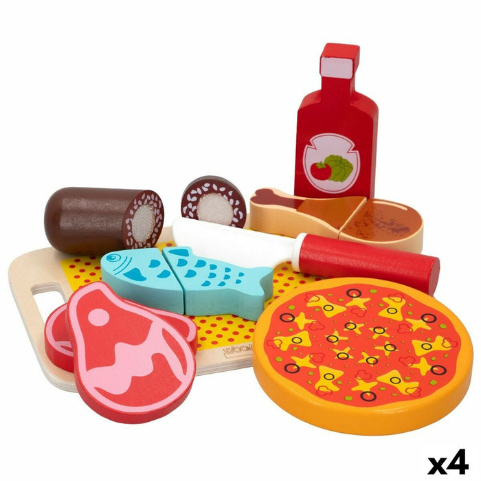 Set de Alimente de Jucărie Woomax 12 Piese (4 Unități)