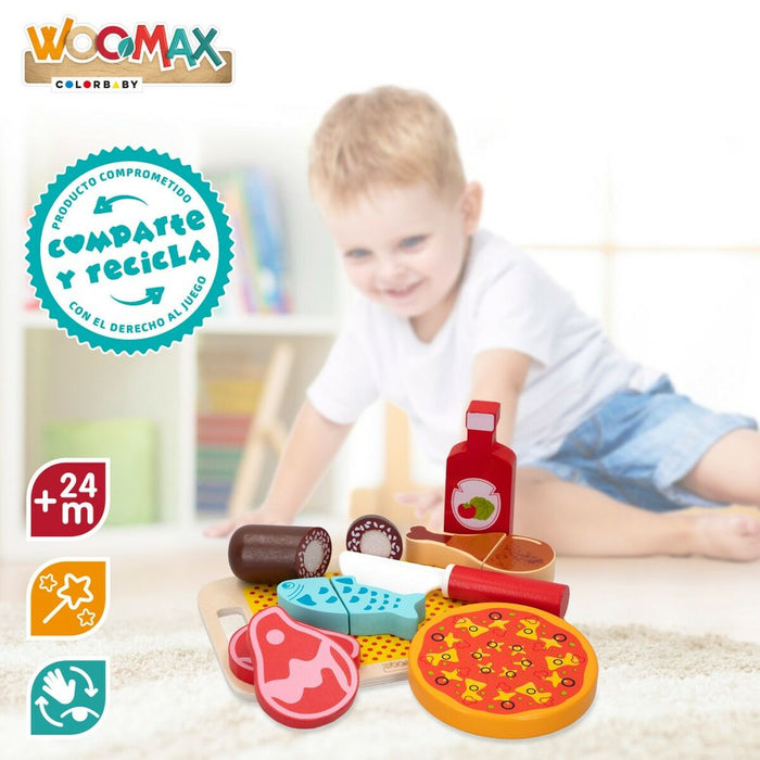 Set de Alimente de Jucărie Woomax 12 Piese (4 Unități)