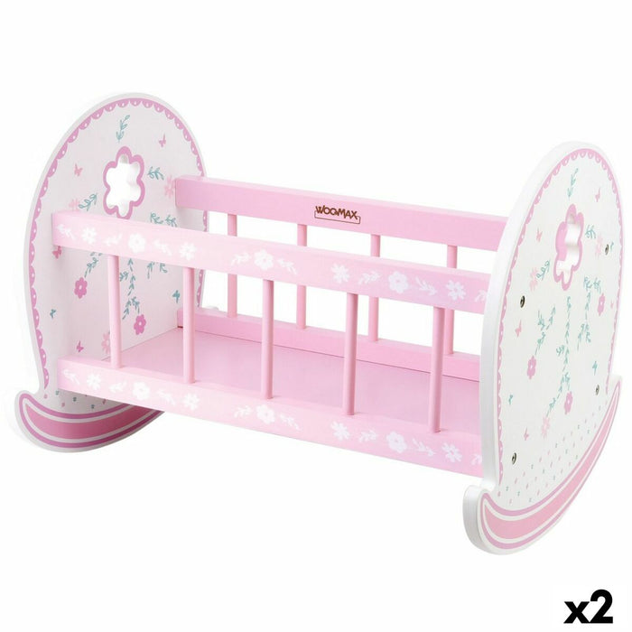 Pătuț pentru Păpuși Woomax 2 Unități 47 x 35 x 35 cm