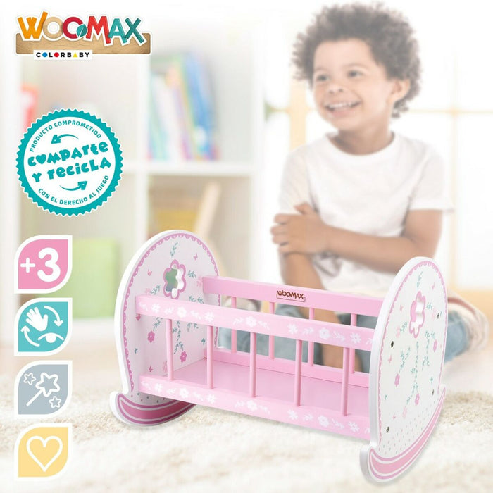 Pătuț pentru Păpuși Woomax 2 Unități 47 x 35 x 35 cm