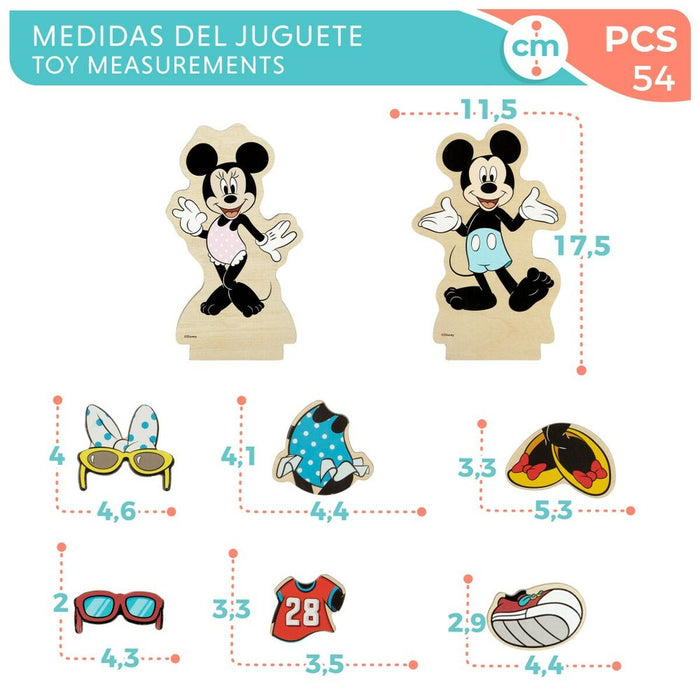 Figurine Disney 54 Piese 4 Unități 11,5 x 17,5 x 1,2 cm