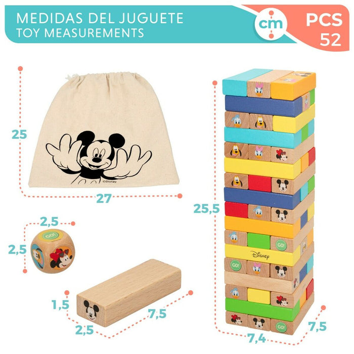 Joc de Îndemânare Disney 52 Piese (6 Unități)