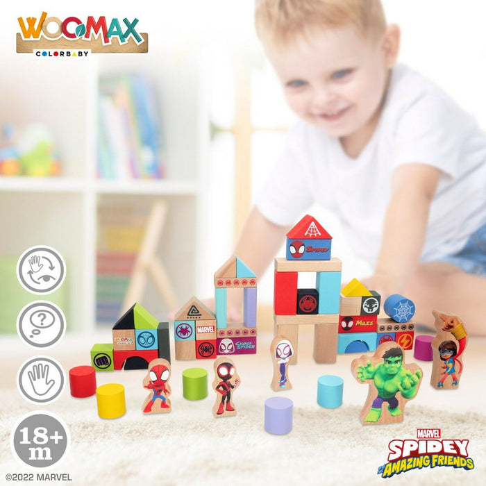 Playset Spidey Amazing Friends 50 Piese 4 Unități 8 x 9,5 x 1,5 cm