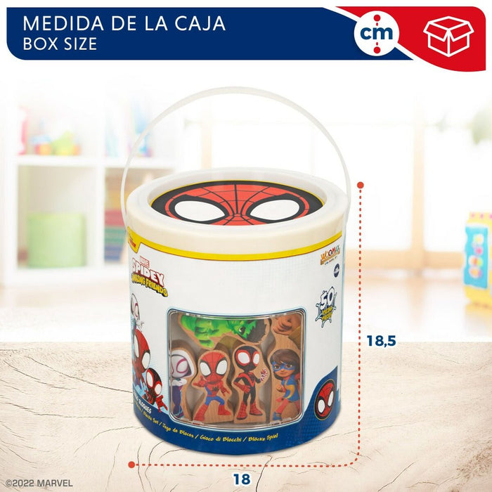 Playset Spidey Amazing Friends 50 Piese 4 Unități 8 x 9,5 x 1,5 cm