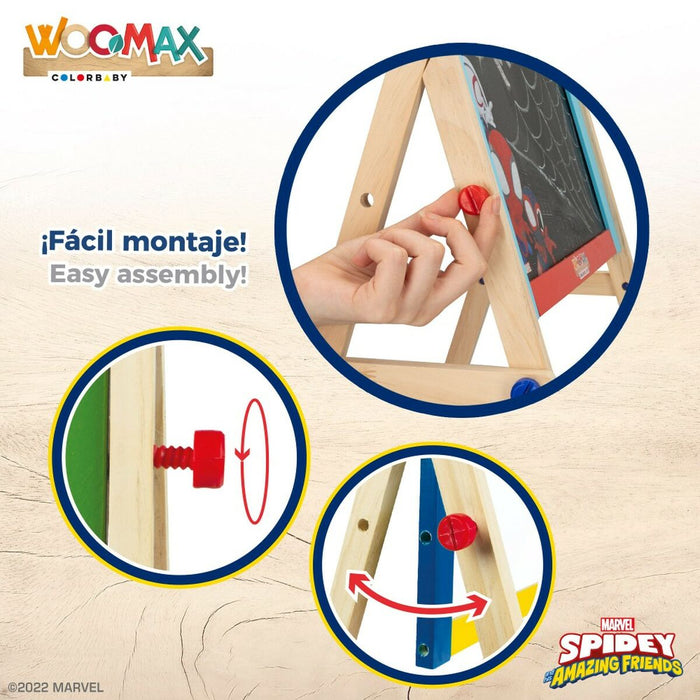 Tablă 2 în 1 Spidey 5 Piese 4 Unități 40 x 64,5 x 31,5 cm