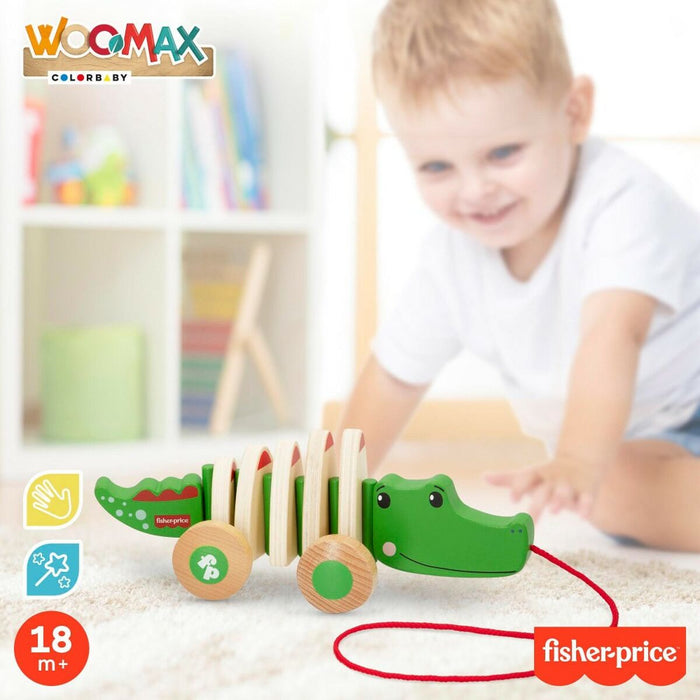 animale Fisher Price 28,5 x 10,5 x 12 cm Crocodil (4 Unități)
