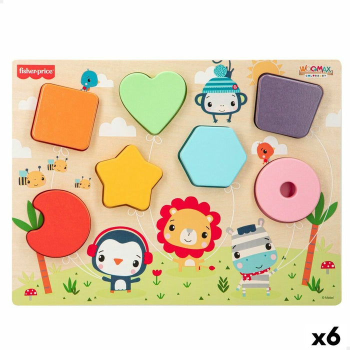 Joc Educativ Fisher Price Forme + 12 Luni (6 Unități)