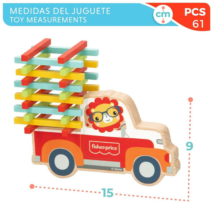 Set de Construcție Fisher Price 61 Piese (6 Unități)