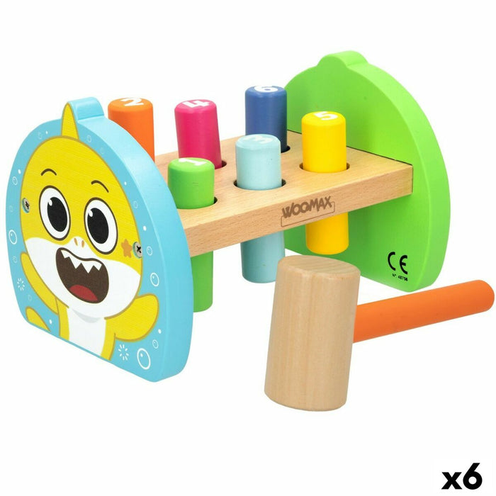 Joc de Îndemânare Baby Shark Rechin 18 x 11,5 x 13 cm (6 Unități)