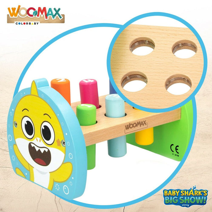 Joc de Îndemânare Baby Shark Rechin 18 x 11,5 x 13 cm (6 Unități)