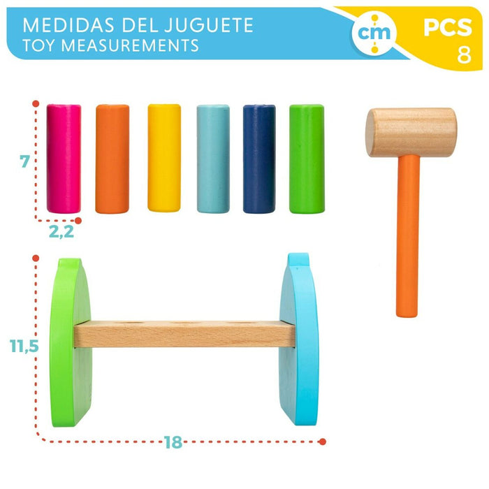 Joc de Îndemânare Baby Shark Rechin 18 x 11,5 x 13 cm (6 Unități)