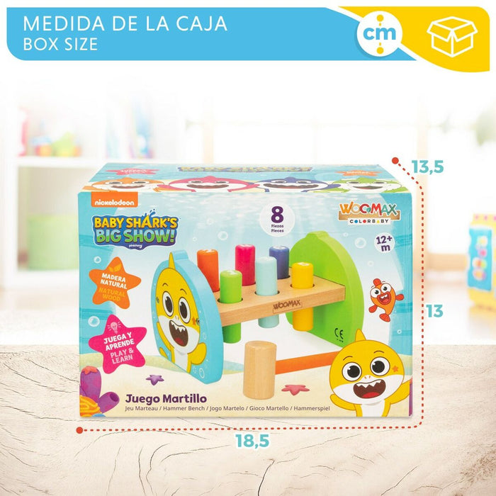 Joc de Îndemânare Baby Shark Rechin 18 x 11,5 x 13 cm (6 Unități)