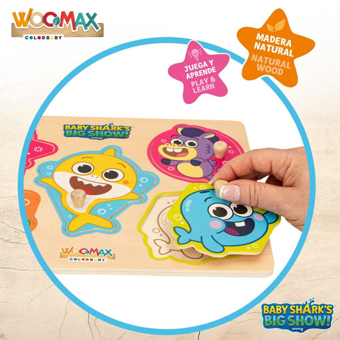 Puzzle Animale Baby Shark + 2 Ani (12 Unități)