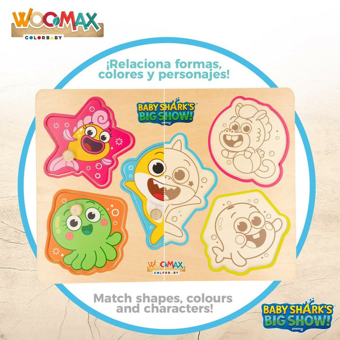 Puzzle Animale Baby Shark + 2 Ani (12 Unități)