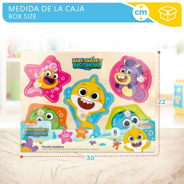 Puzzle Animale Baby Shark + 2 Ani (12 Unități)