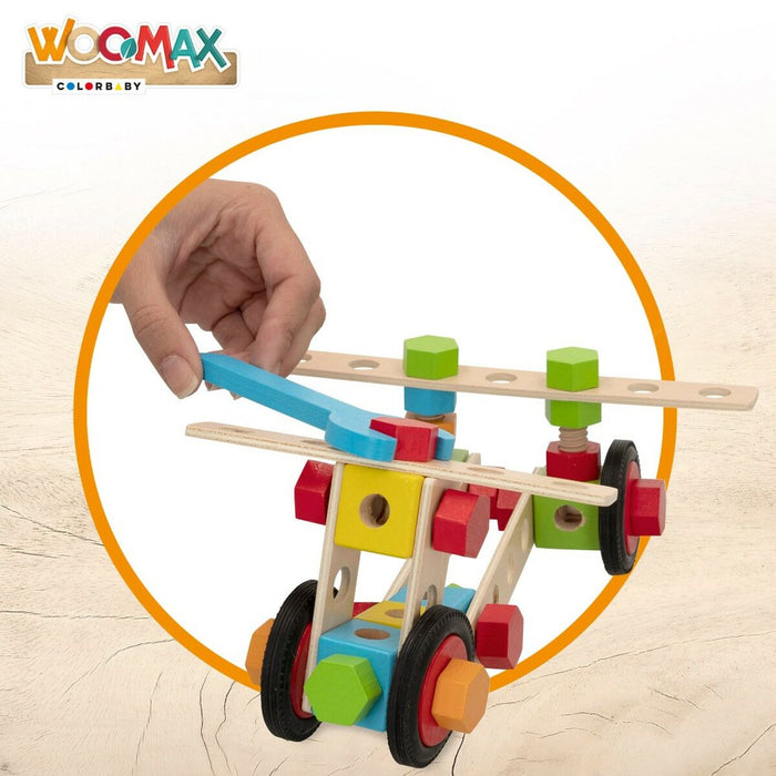 Set de Construcție Woomax 80 Piese (4 Unități)