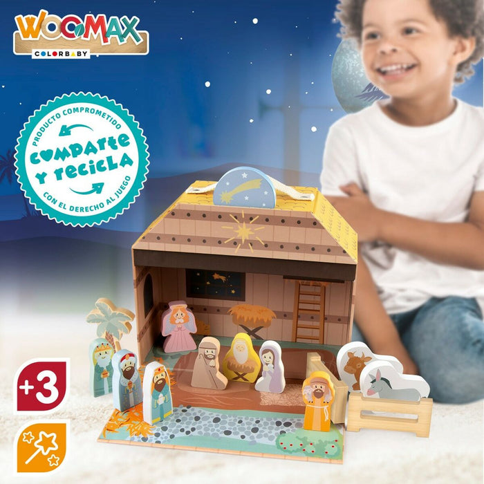 Scena Nașterii de Crăciun Woomax 15 Piese 24,5 x 20,5 x 24,5 cm (6 Unități)