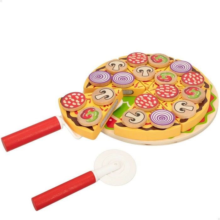 Joc din lemn Woomax Pizza 27 Piese (6 Unități)
