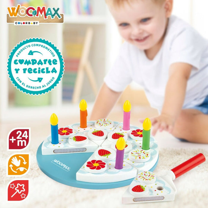 Joc din lemn Woomax Tarta 26 Piese (6 Unități)