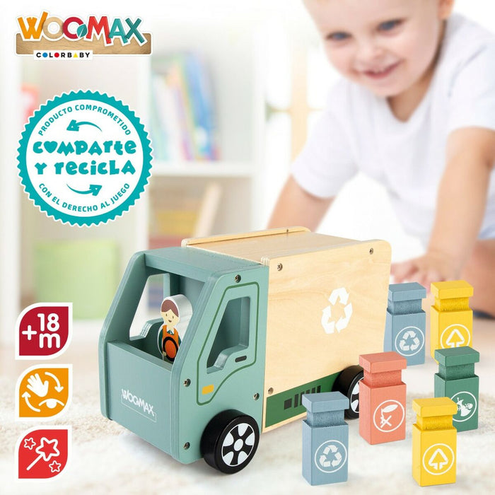 Autogunoieră Woomax Jucărie 8 Piese 24 x 15 x 13,5 cm (4 Unități)