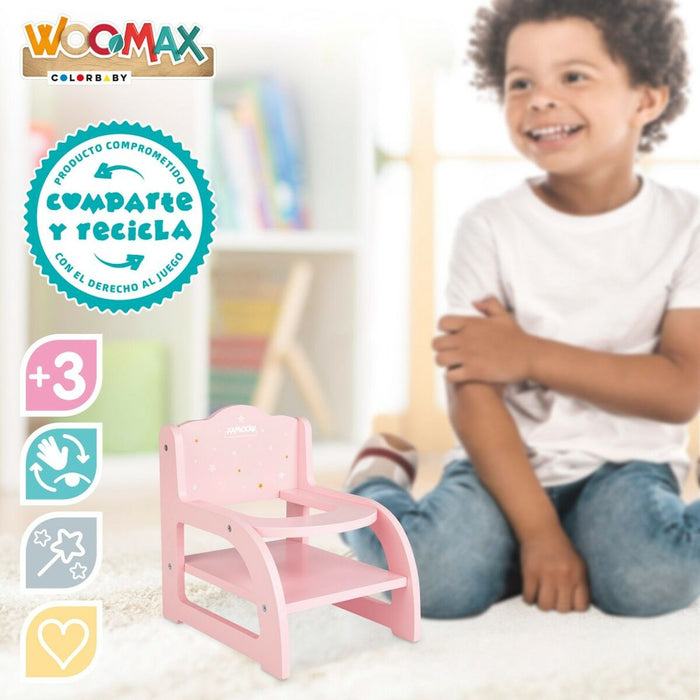 Scaun pentru Păpuși Woomax Roz (6 Unități)