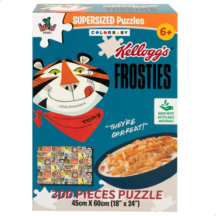 Puzzle Colorbaby Kellogg's Frosties 300 Piese 6 Unități 60 x 45 x 0,1 cm