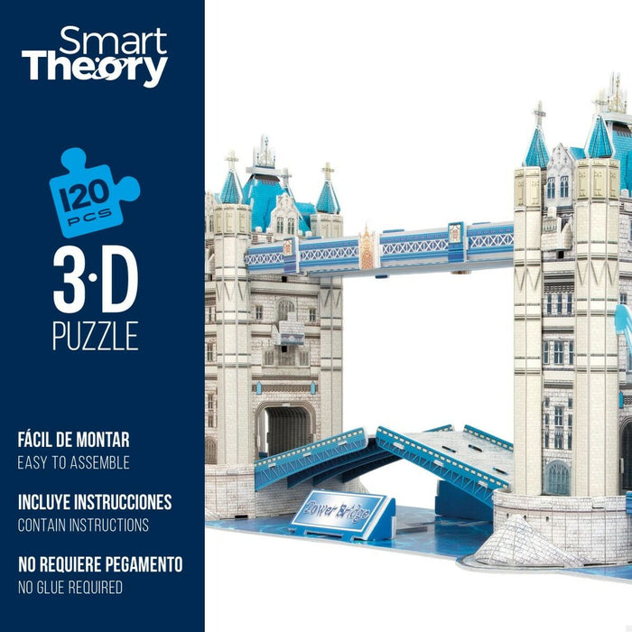 Puzzle 3D Colorbaby Tower Bridge 120 Piese 77,5 x 23 x 18 cm (6 Unități)