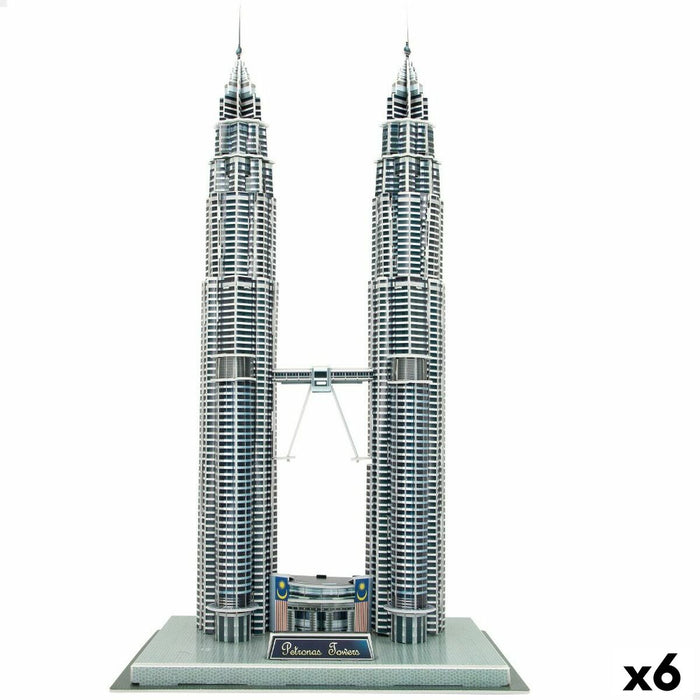 Puzzle 3D Colorbaby Petronas Towers 27 x 51 x 20 cm (6 Unități)