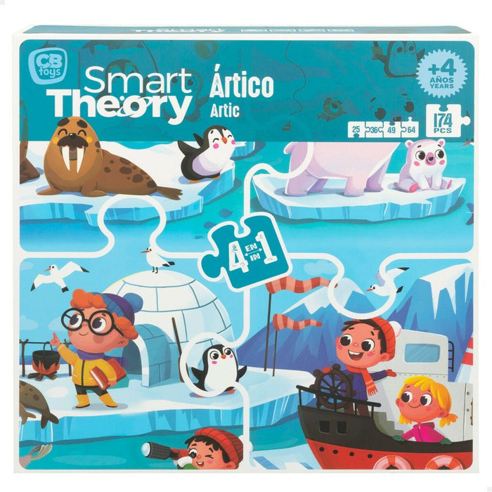 Puzzle pentru Copii Colorbaby Artic 4-ia-1 174 Piese 136 x 34 cm (6 Unități)