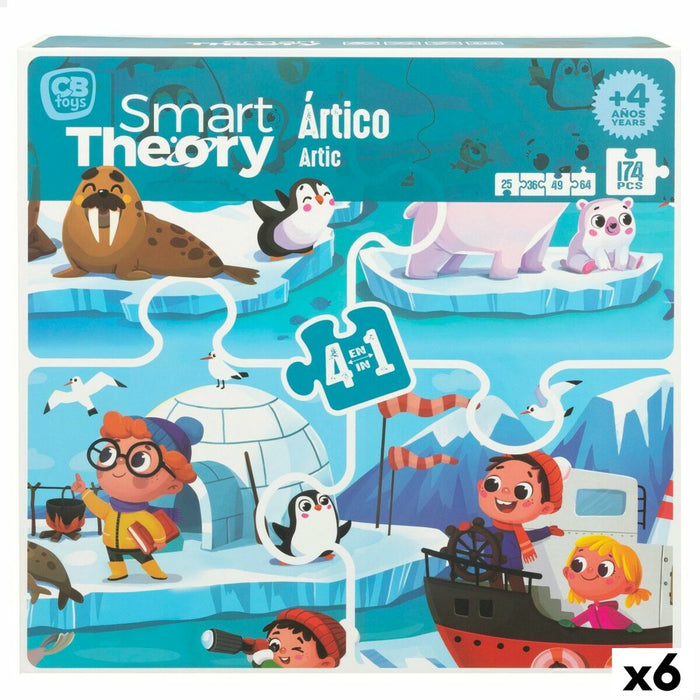 Puzzle pentru Copii Colorbaby Artic 4-ia-1 174 Piese 136 x 34 cm (6 Unități)