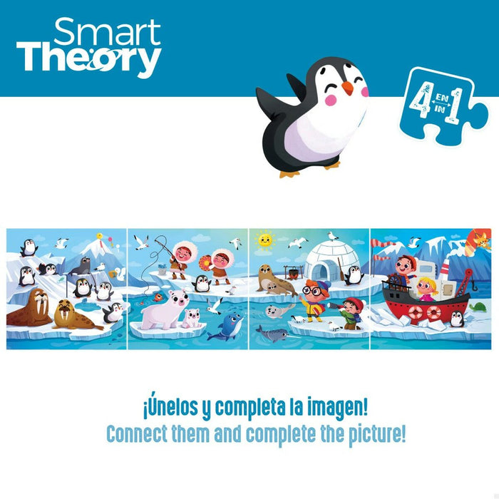 Puzzle pentru Copii Colorbaby Artic 4-ia-1 174 Piese 136 x 34 cm (6 Unități)